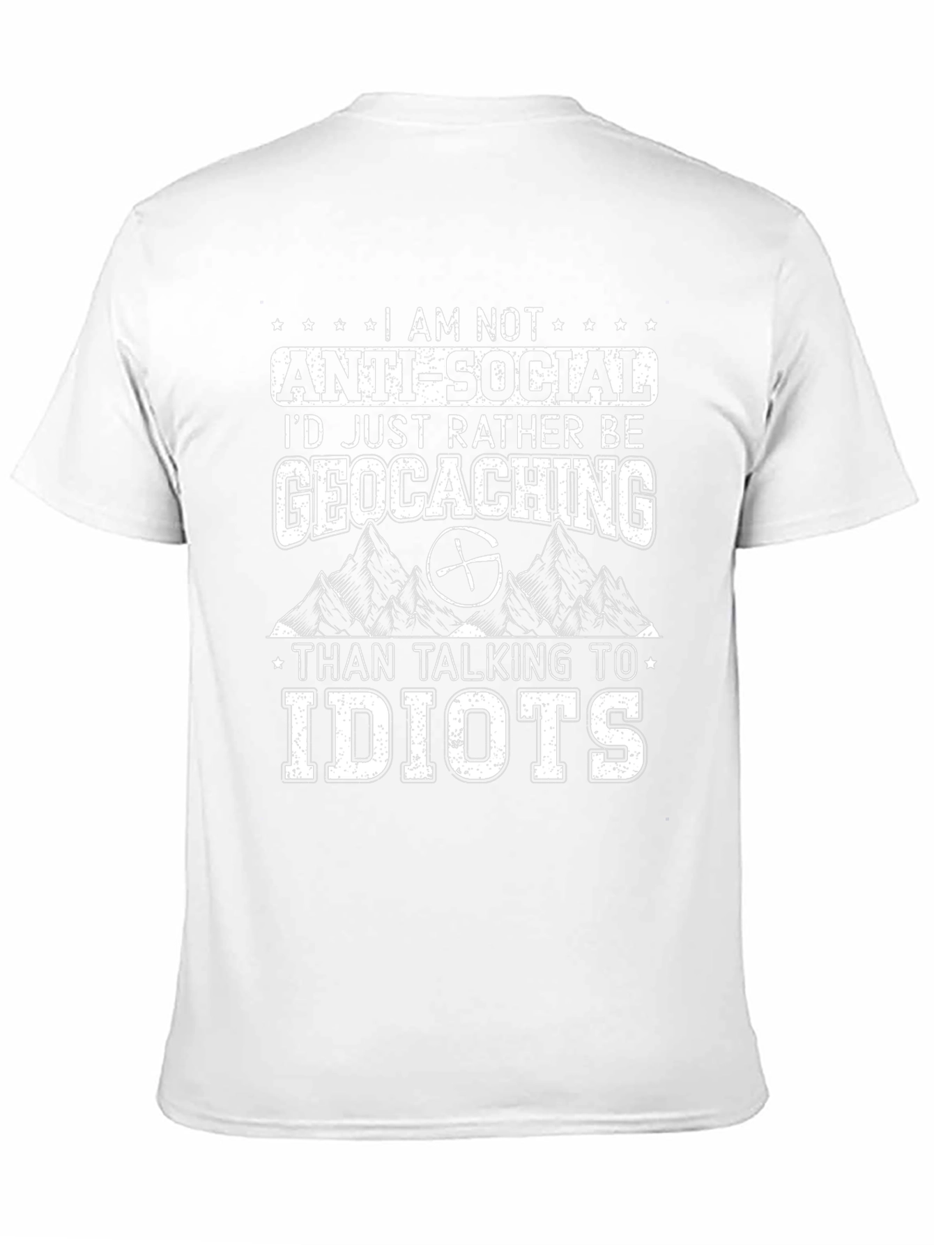 Funny Geocaching T-Shirt - Anti-Social Geocacher Tee