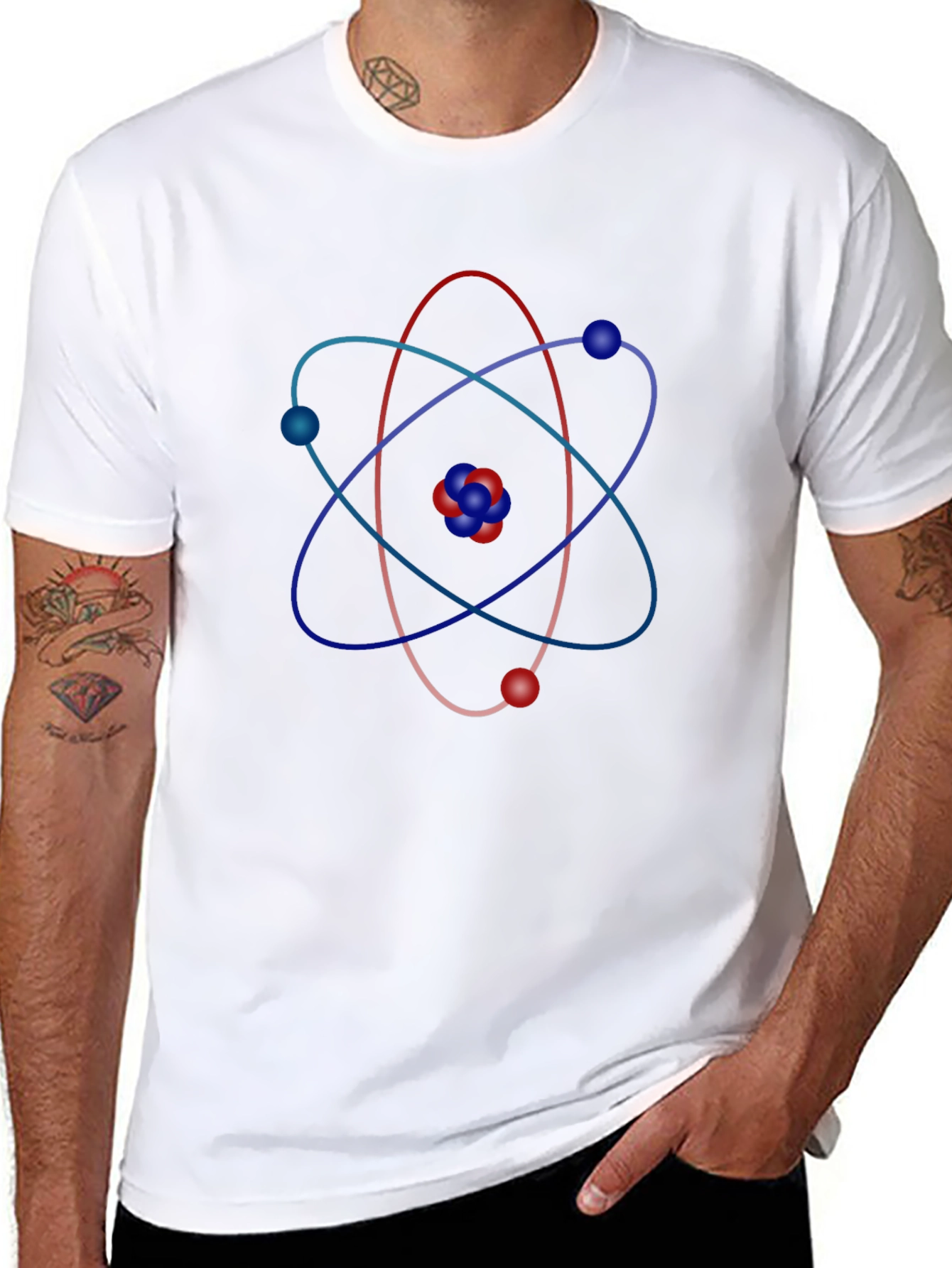 Atomic Orbit T-Shirt - Black Science Tee