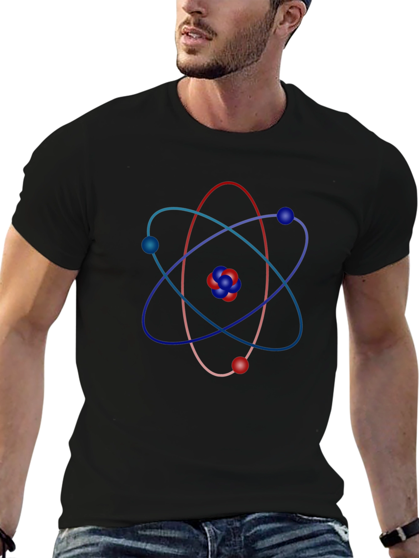 Atomic Orbit T-Shirt - Black Science Tee