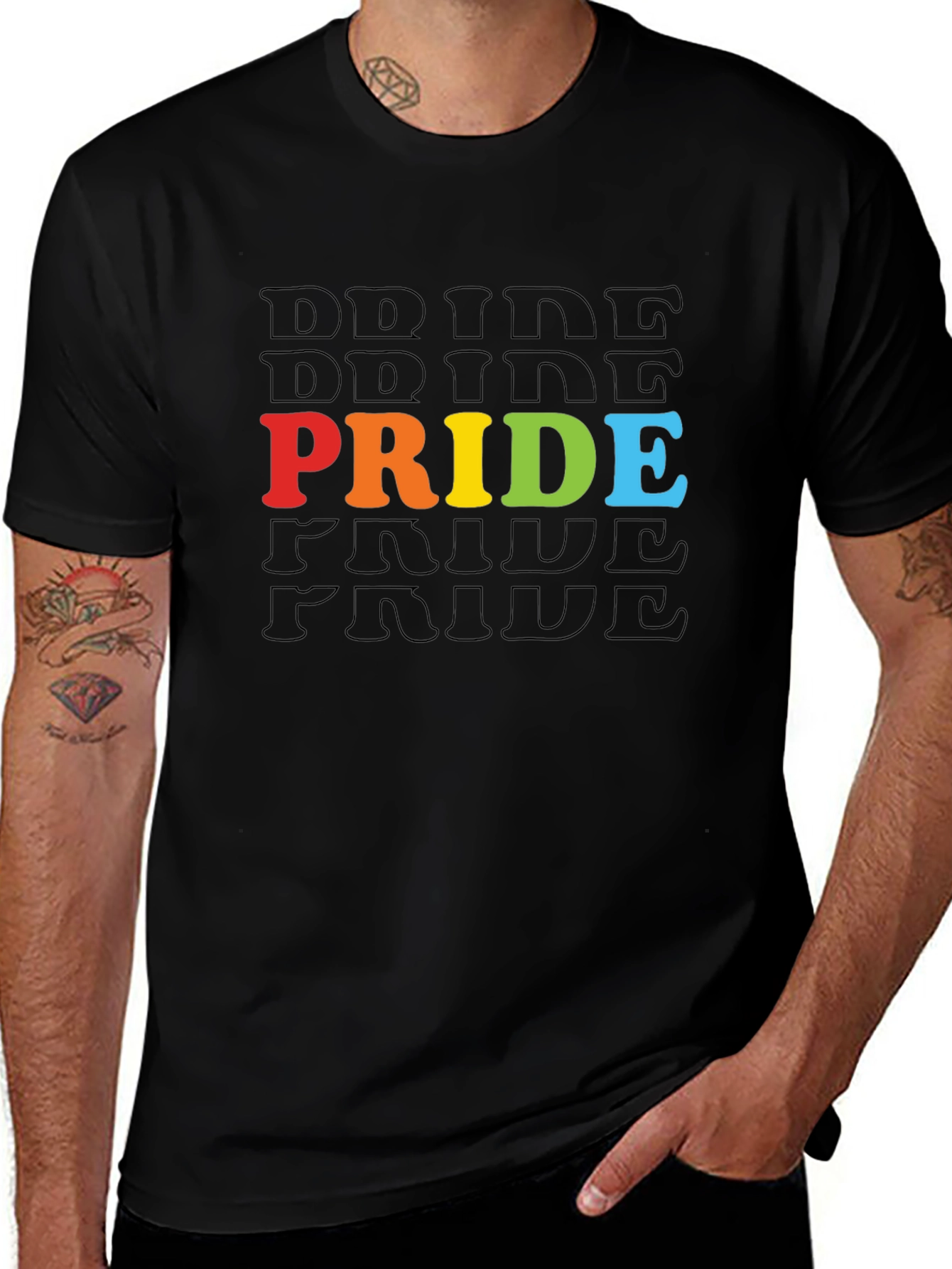 Pride Rainbow Graphic T-Shirt