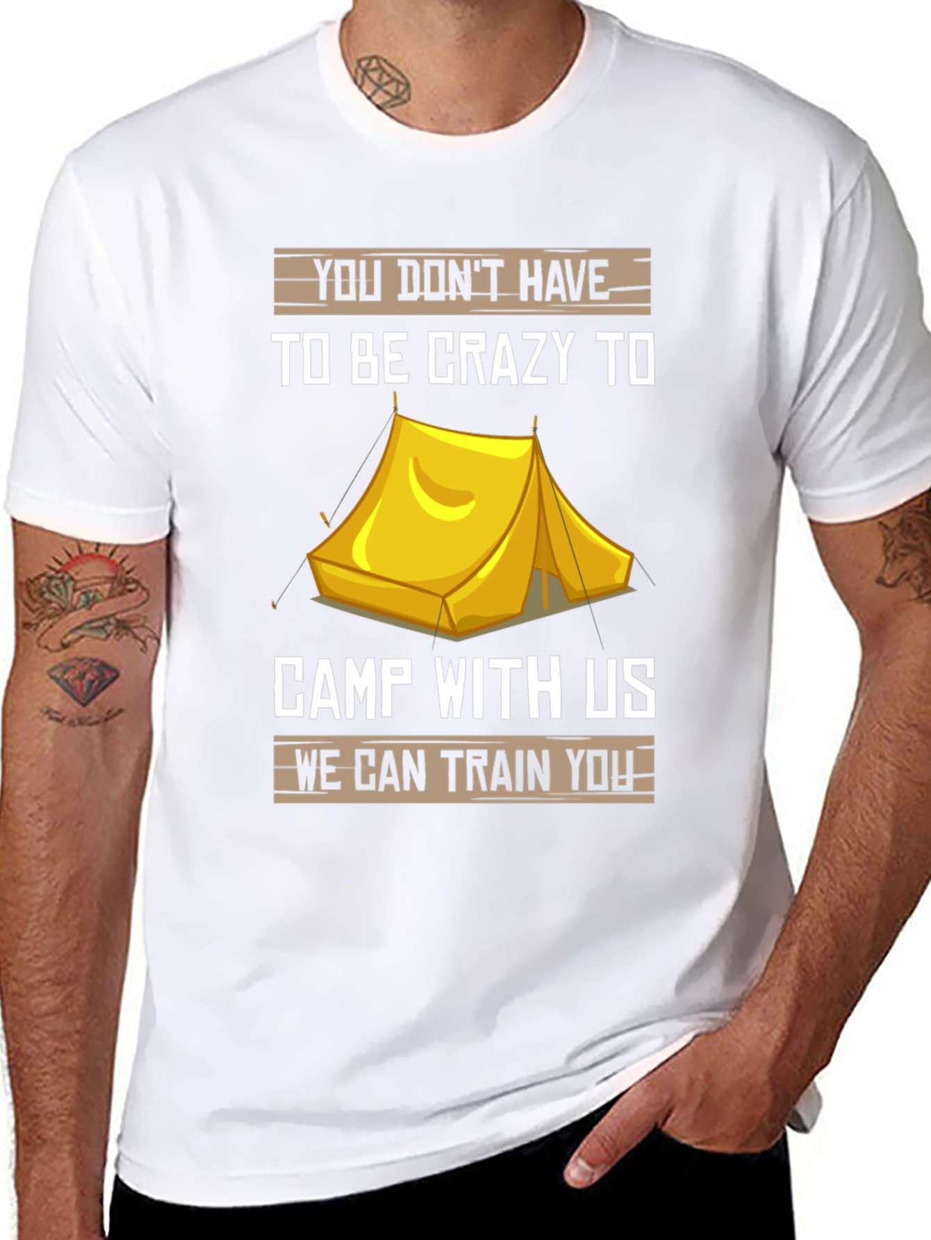 Crazy Camp T-Shirt - Camping Tee for Adventurers