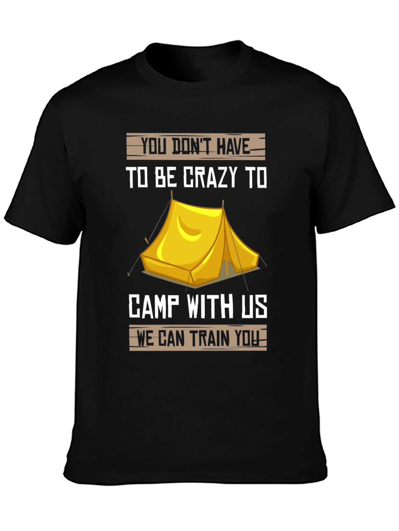 Crazy Camp T-Shirt - Camping Tee for Adventurers