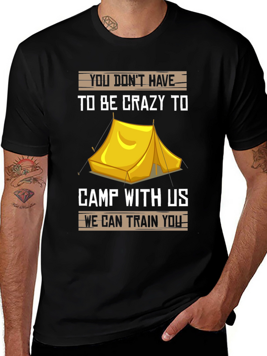 Crazy Camp T-Shirt - Camping Tee for Adventurers