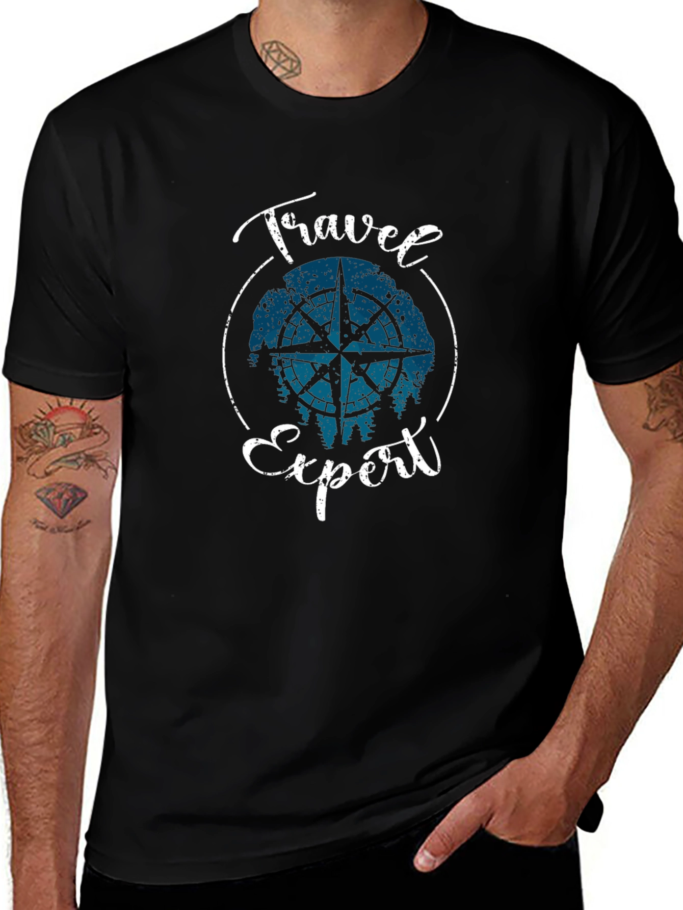 Travel Expert Graphic Tee - Black