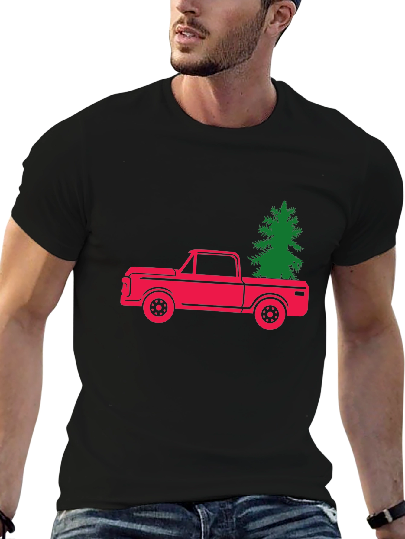 Christmas Tree Truck Graphic Tee