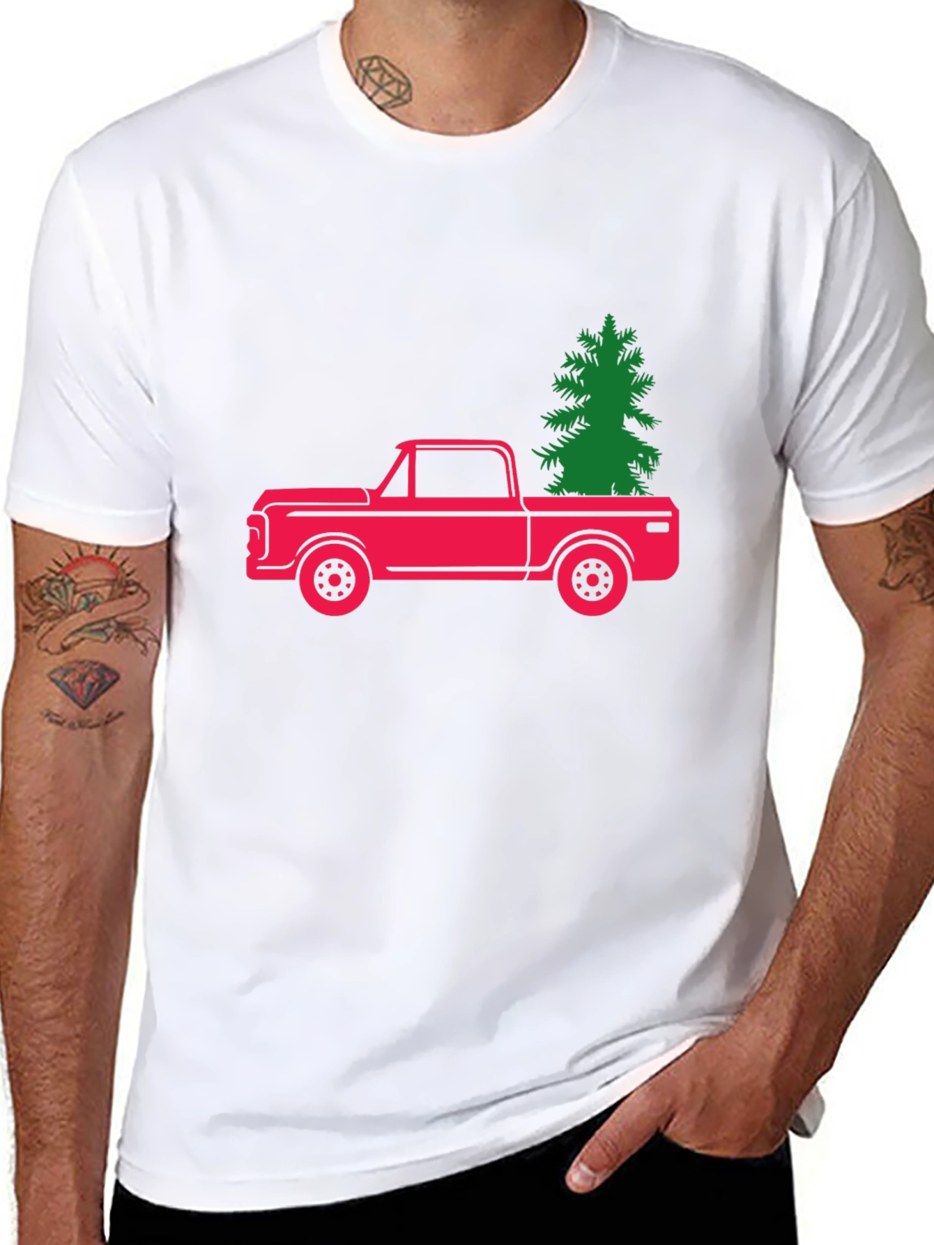 Christmas Tree Truck Graphic Tee