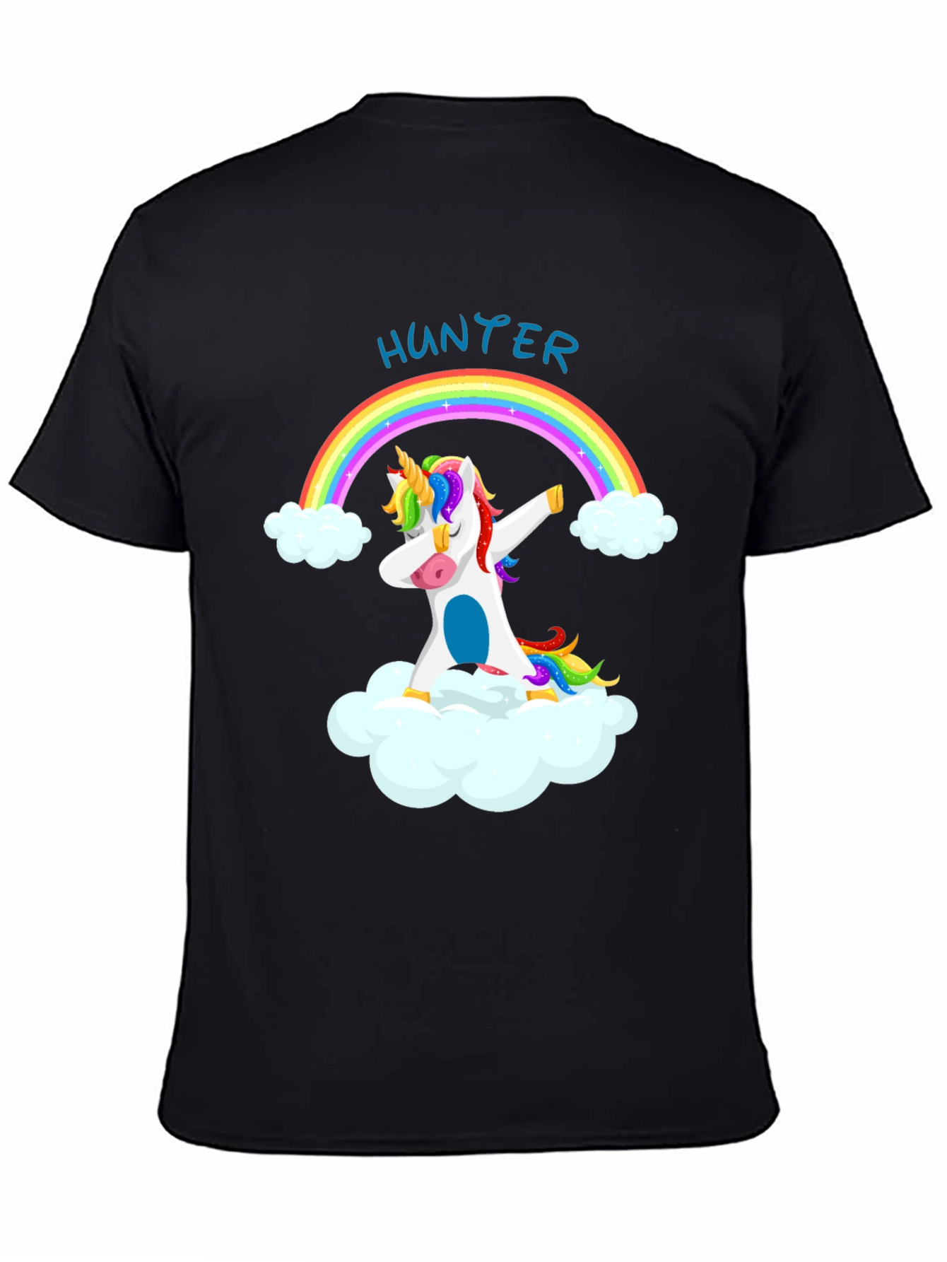 Hunter Unicorn Dabbing Rainbow T-Shirt