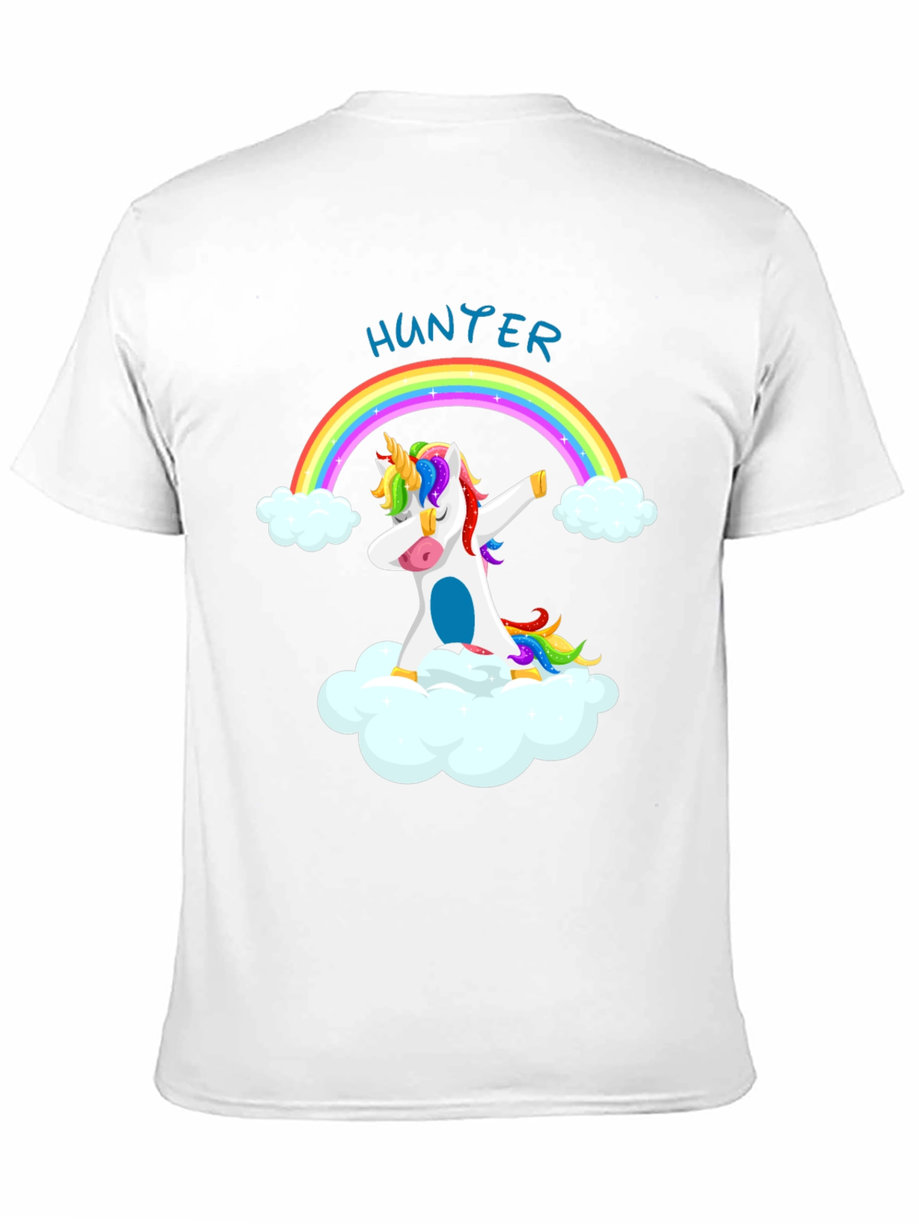 Hunter Unicorn Dabbing Rainbow T-Shirt