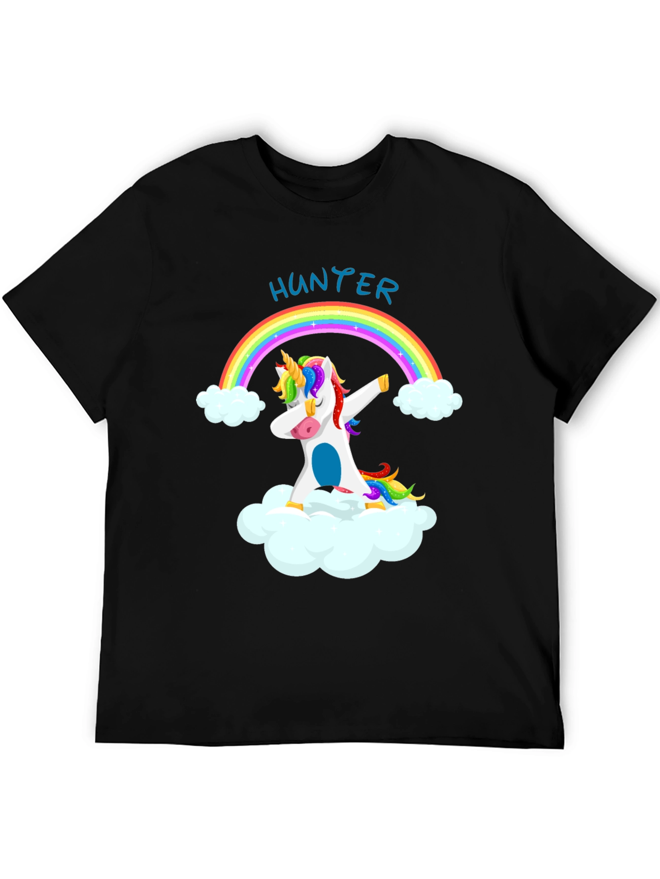 Hunter Unicorn Dabbing Rainbow T-Shirt