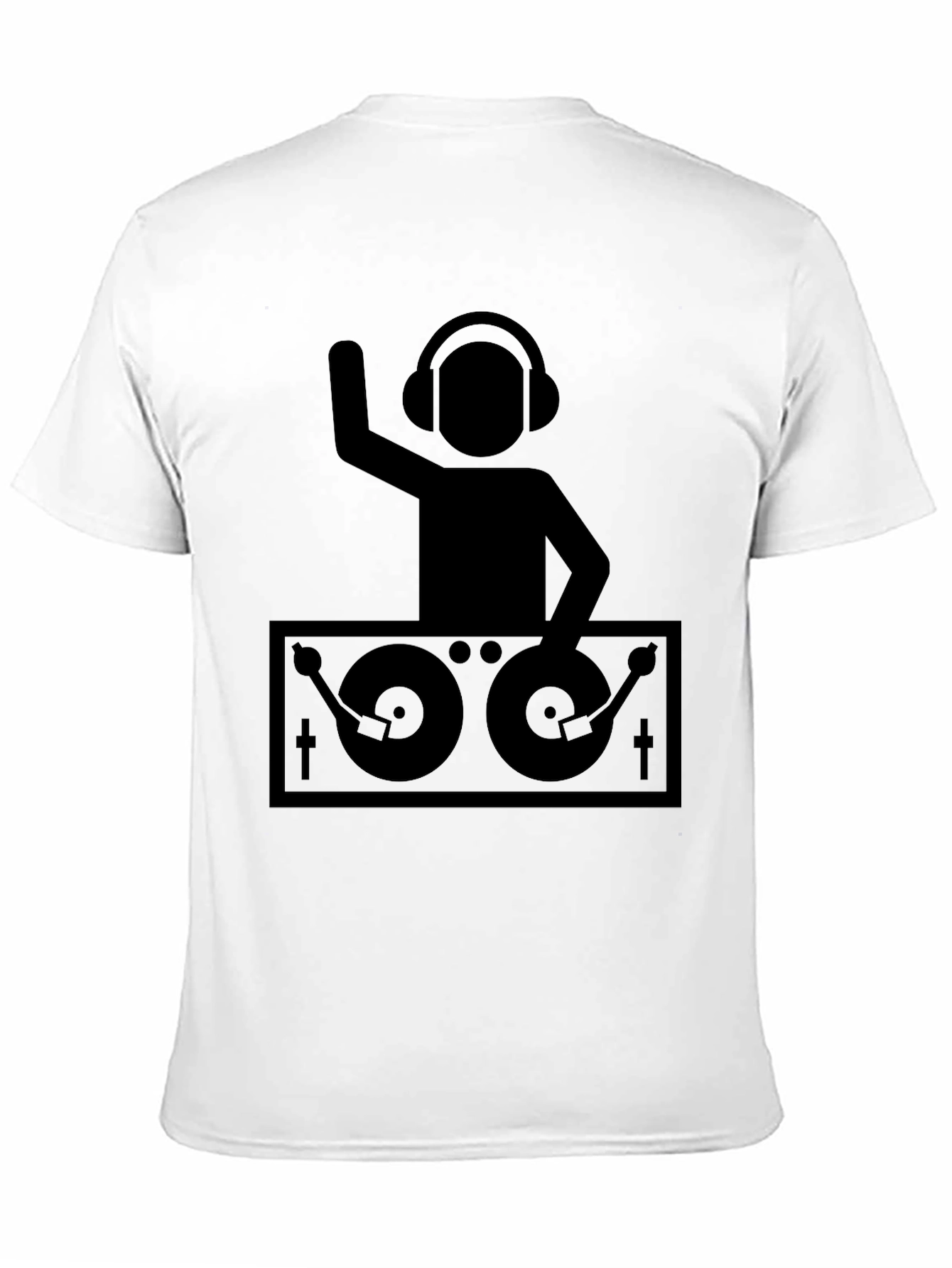 DJ Turntable Graphic Tee - Black