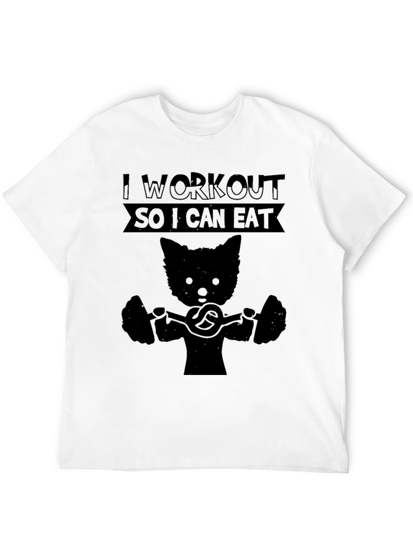 Workout Cat T-Shirt: Eat After Exercise