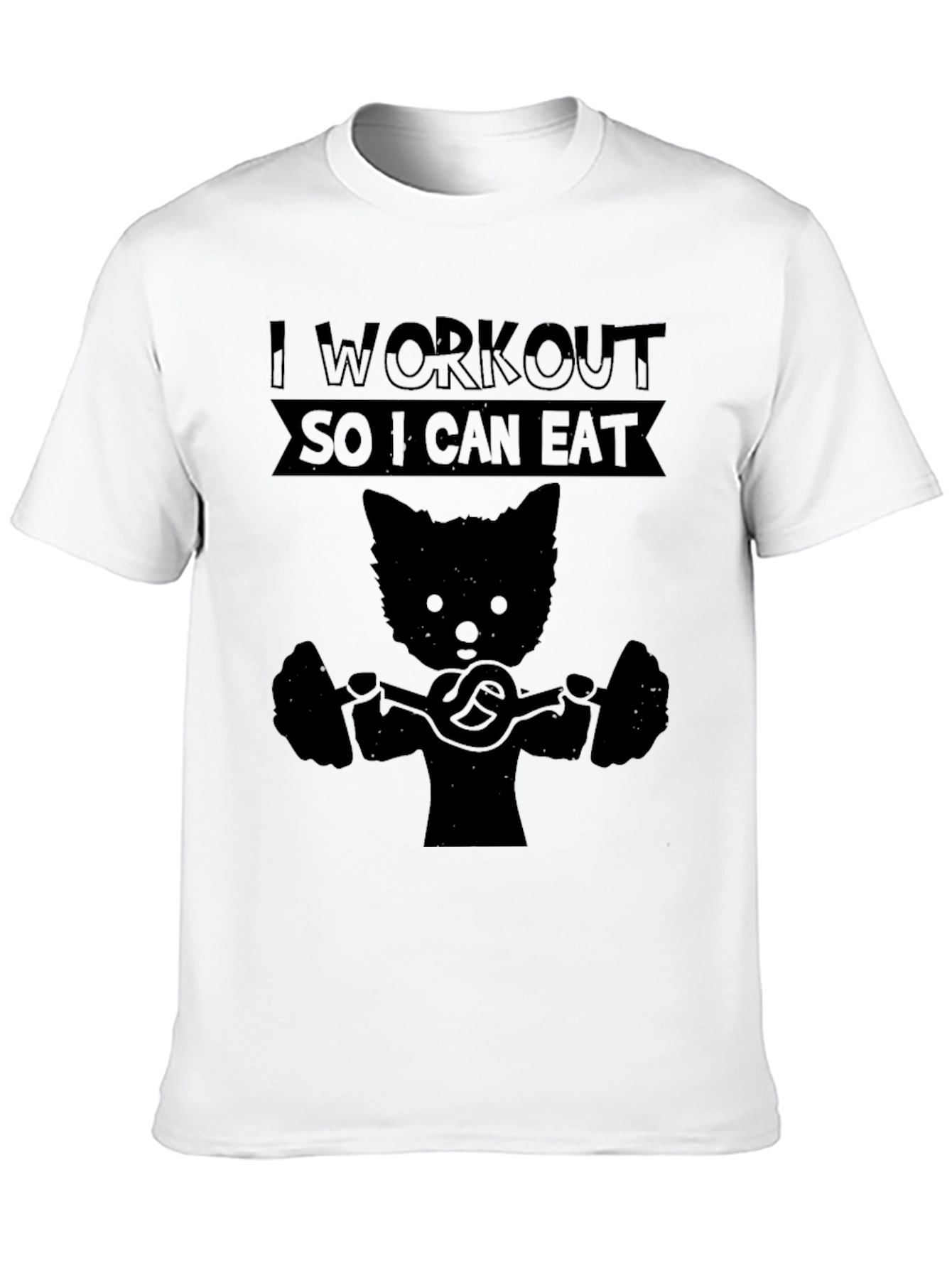 Workout Cat T-Shirt: Eat After Exercise