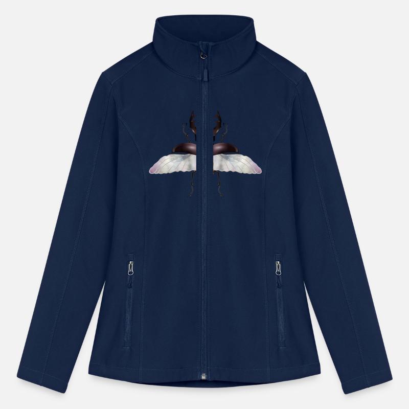 magnificent male stag beetle with wings