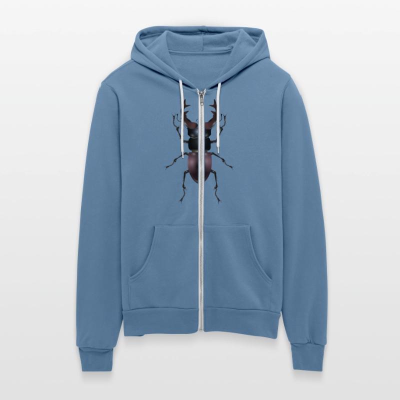 magnificent stag beetle drawn by hand