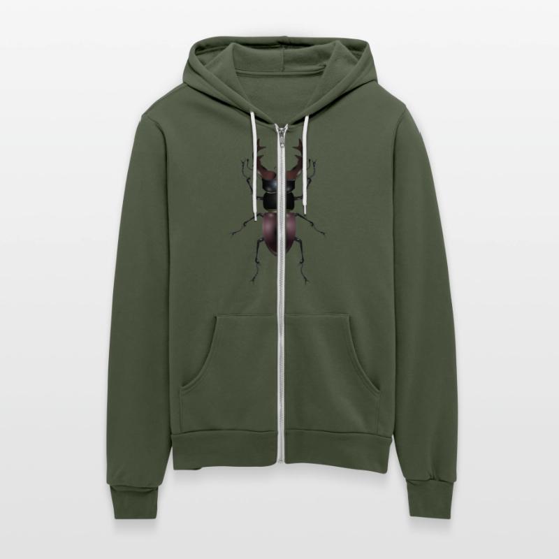 magnificent stag beetle drawn by hand