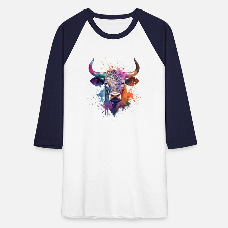 Majestic Power - Watercolor Style Bull Artwork