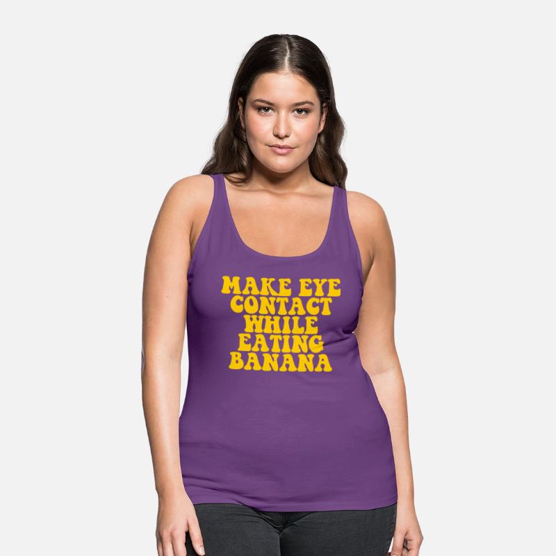 Make Eye Contact While Eating Banana