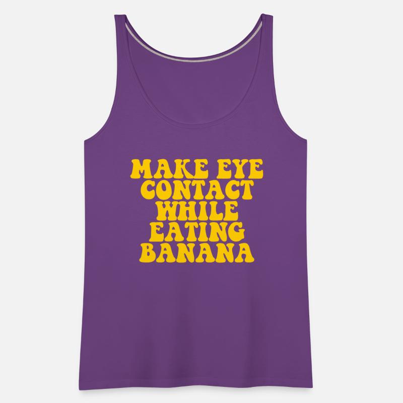 Make Eye Contact While Eating Banana
