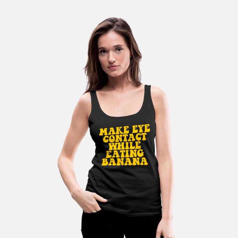 Make Eye Contact While Eating Banana