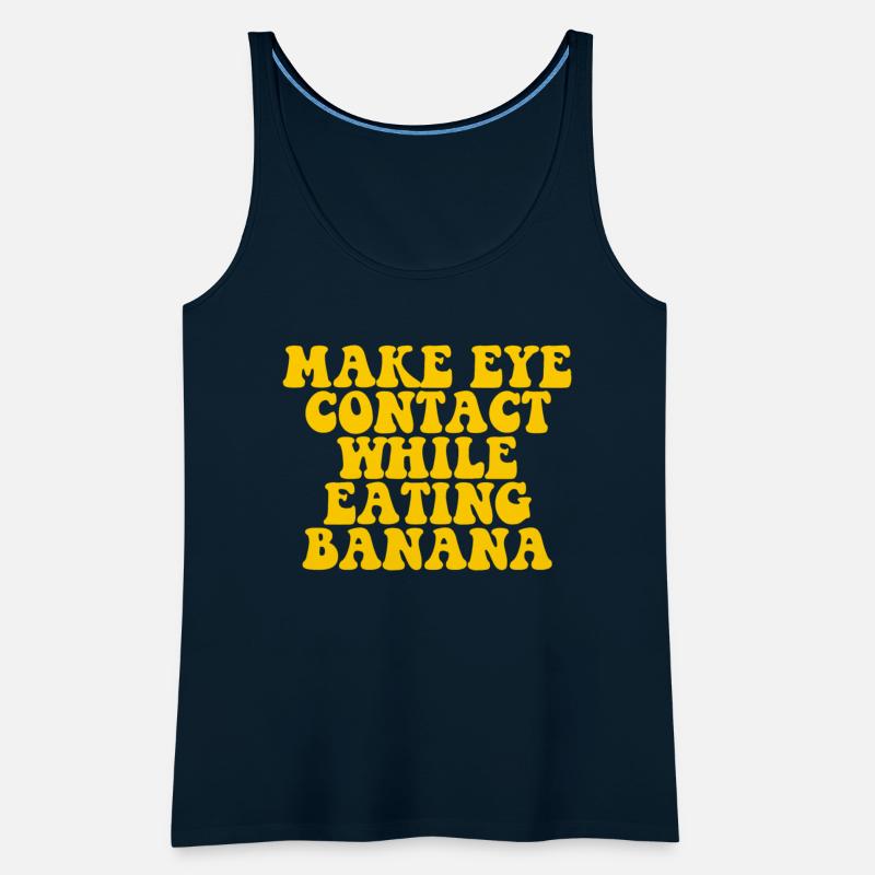 Make Eye Contact While Eating Banana