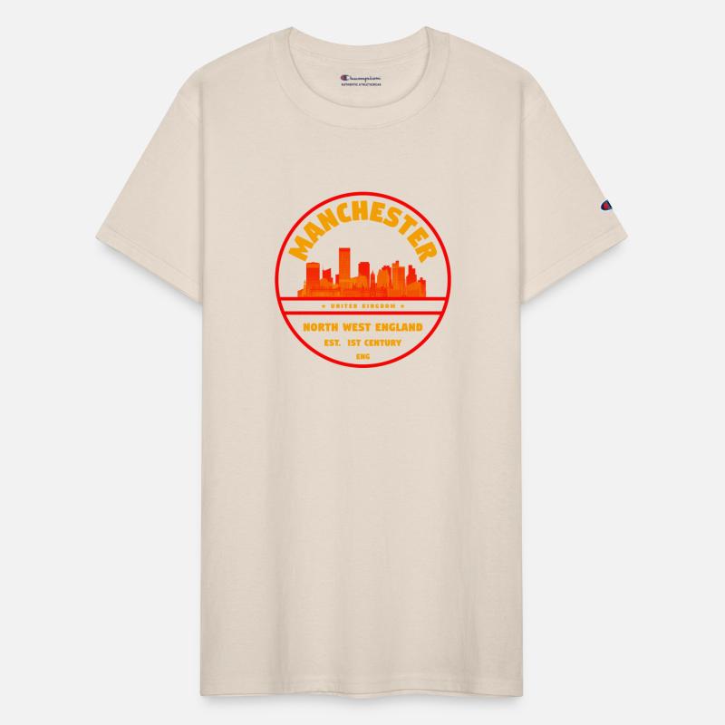 Manchester UK Skyline Badge