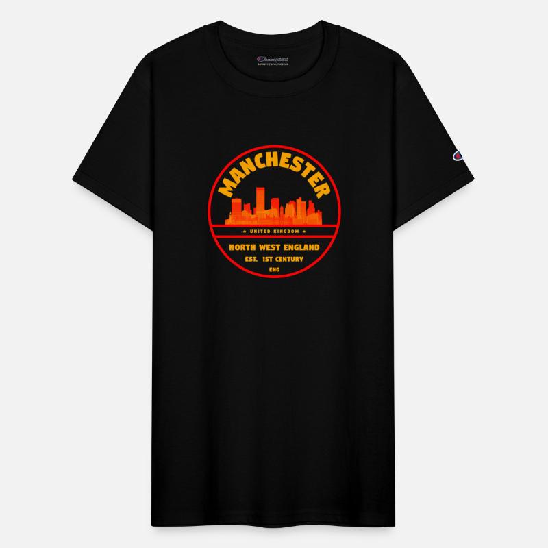 Manchester UK Skyline Badge