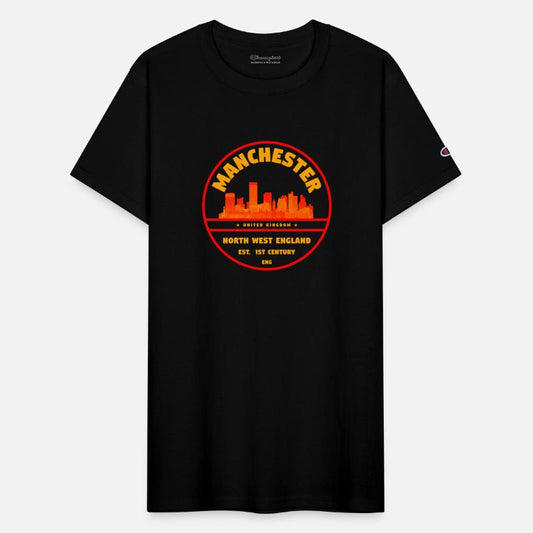Manchester UK Skyline Badge