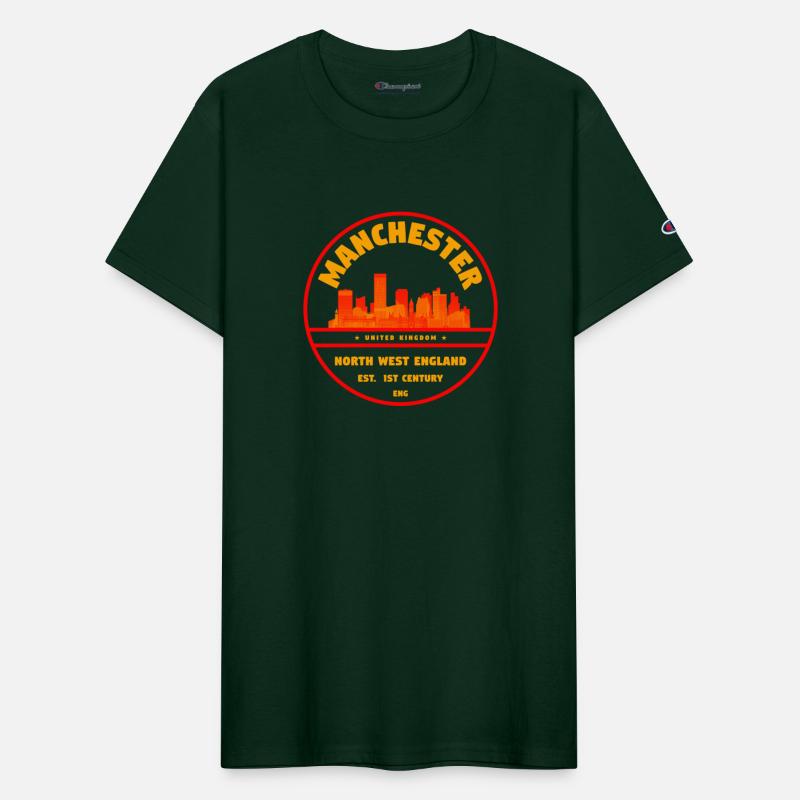 Manchester UK Skyline Badge