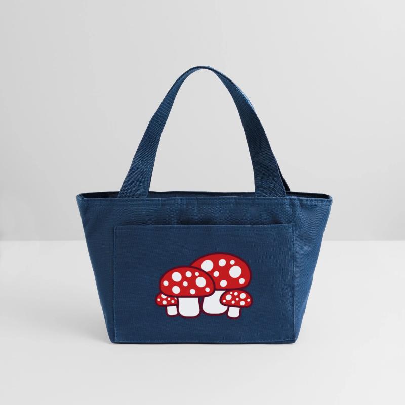 Many Mushrooms Red Dots Pattern Fly Agaric Fungus