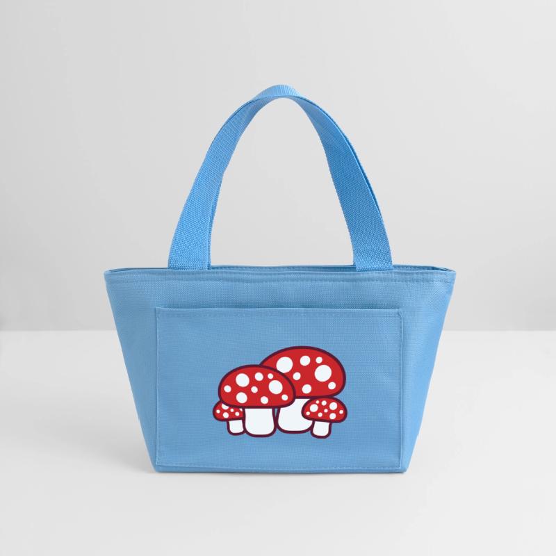 Many Mushrooms Red Dots Pattern Fly Agaric Fungus