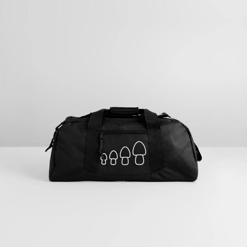 Many White Mushrooms 4 Small Large Row Four Fungus