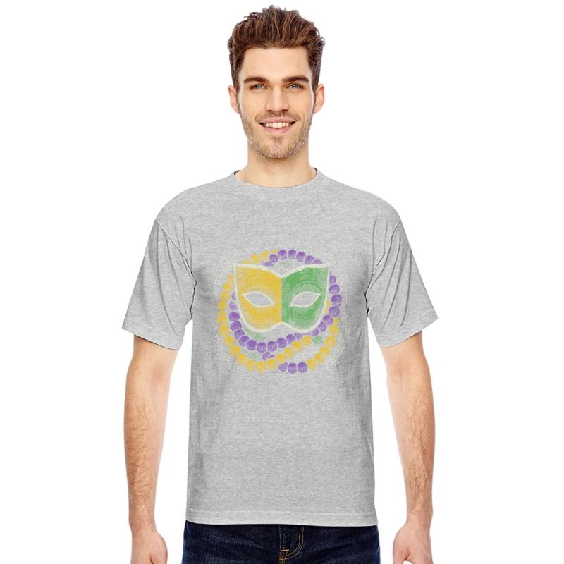 Mardi Gras Mask With Colorful Beads