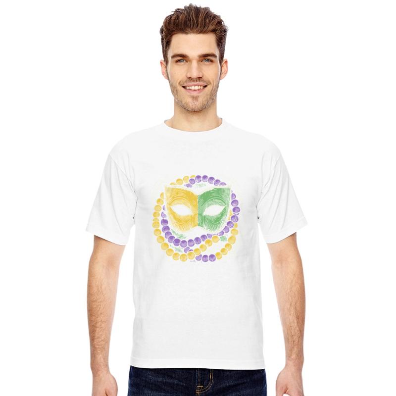 Mardi Gras Mask With Colorful Beads