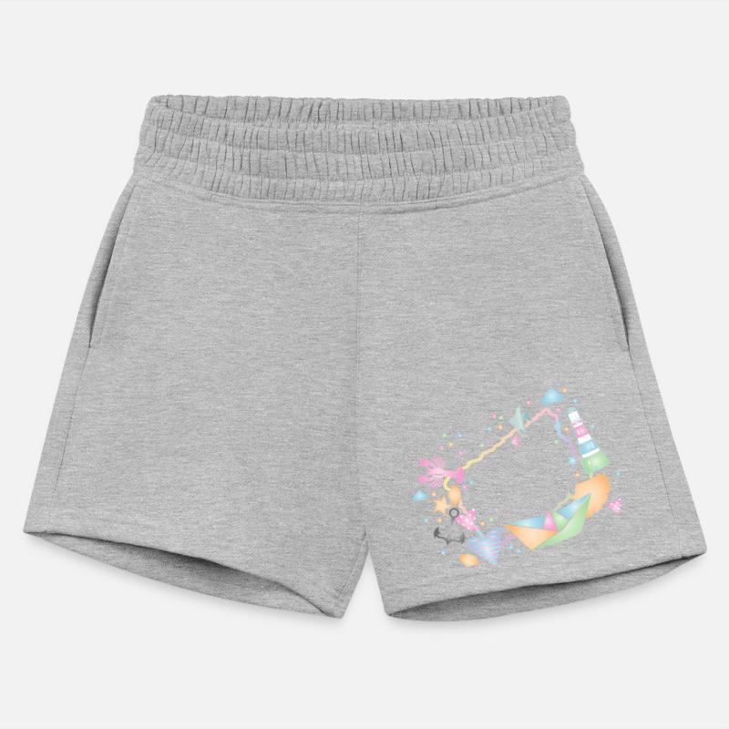 Maritime frame made of colorful sea shells