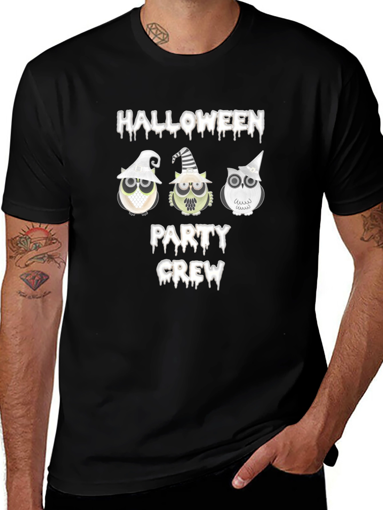 Halloween Party Crew Owl T-Shirt