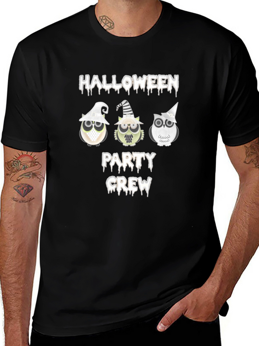 Halloween Party Crew Owl T-Shirt