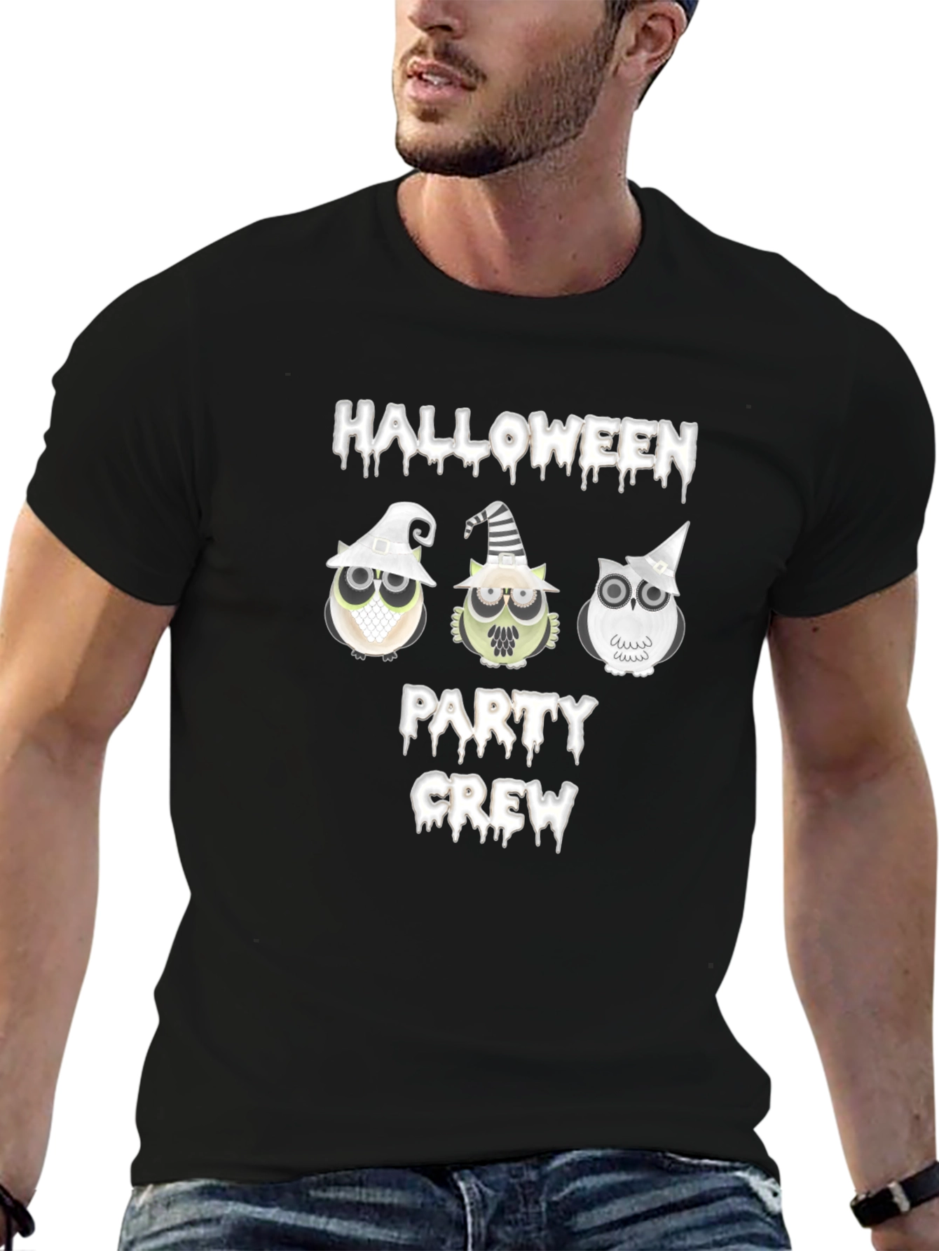Halloween Party Crew Owl T-Shirt