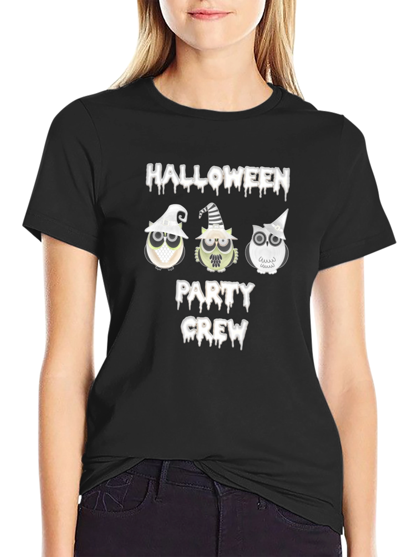 Halloween Party Crew Owl T-Shirt