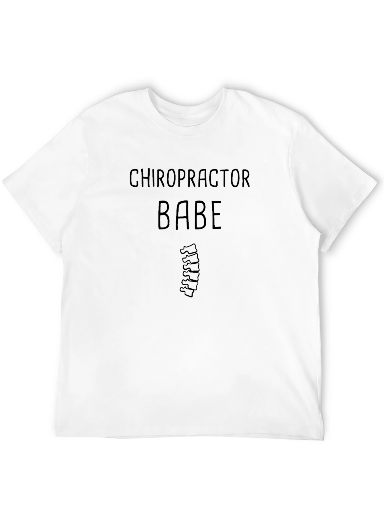 Chiropractor Babe T-Shirt - Spine Humor Tee