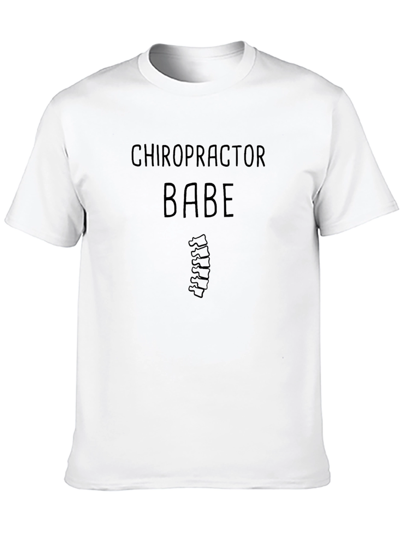 Chiropractor Babe T-Shirt - Spine Humor Tee