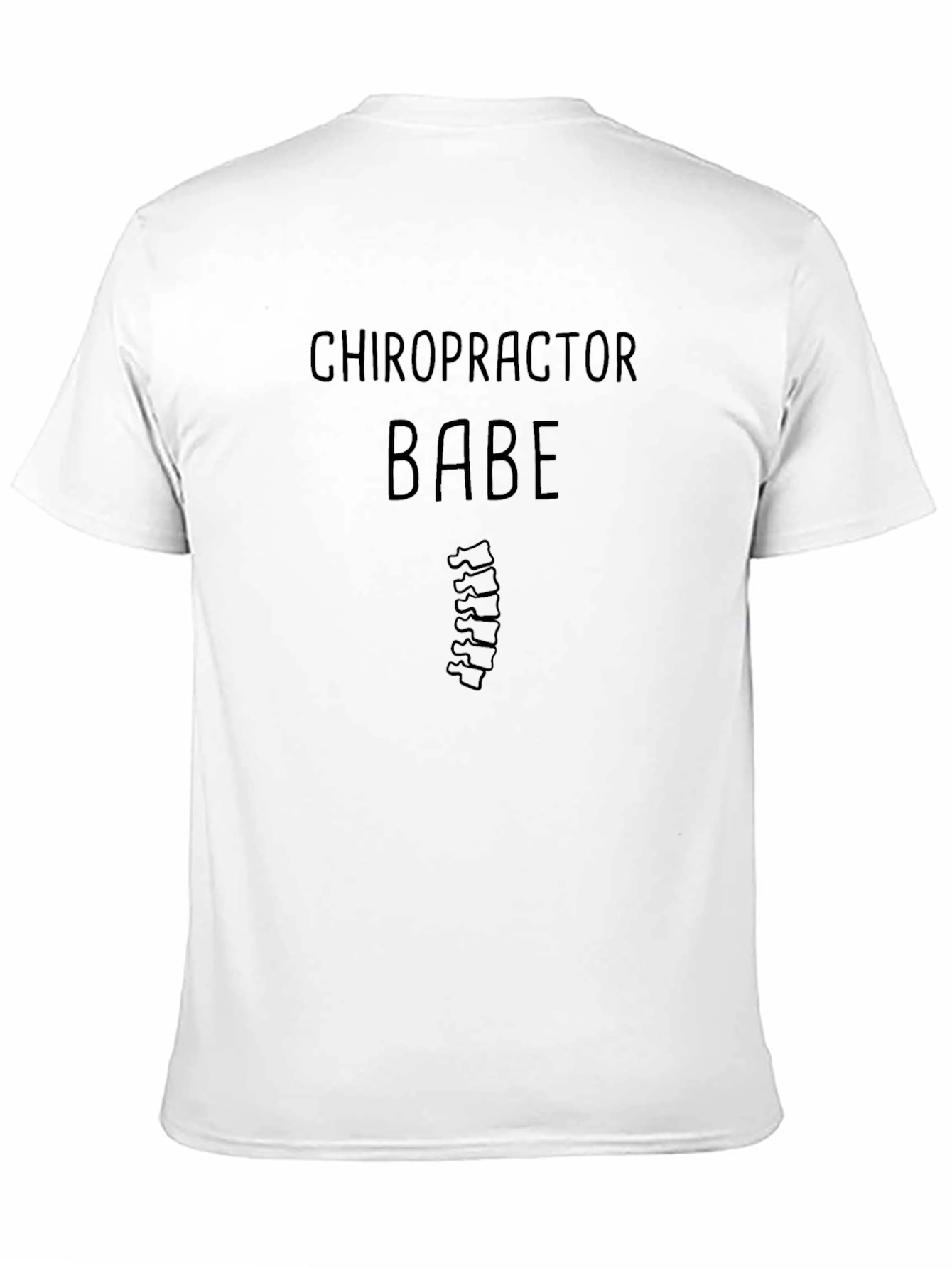 Chiropractor Babe T-Shirt - Spine Humor Tee