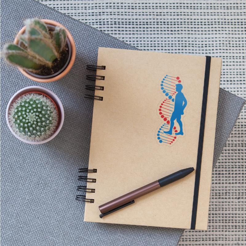 medicin men with DNA (Vector graphic)