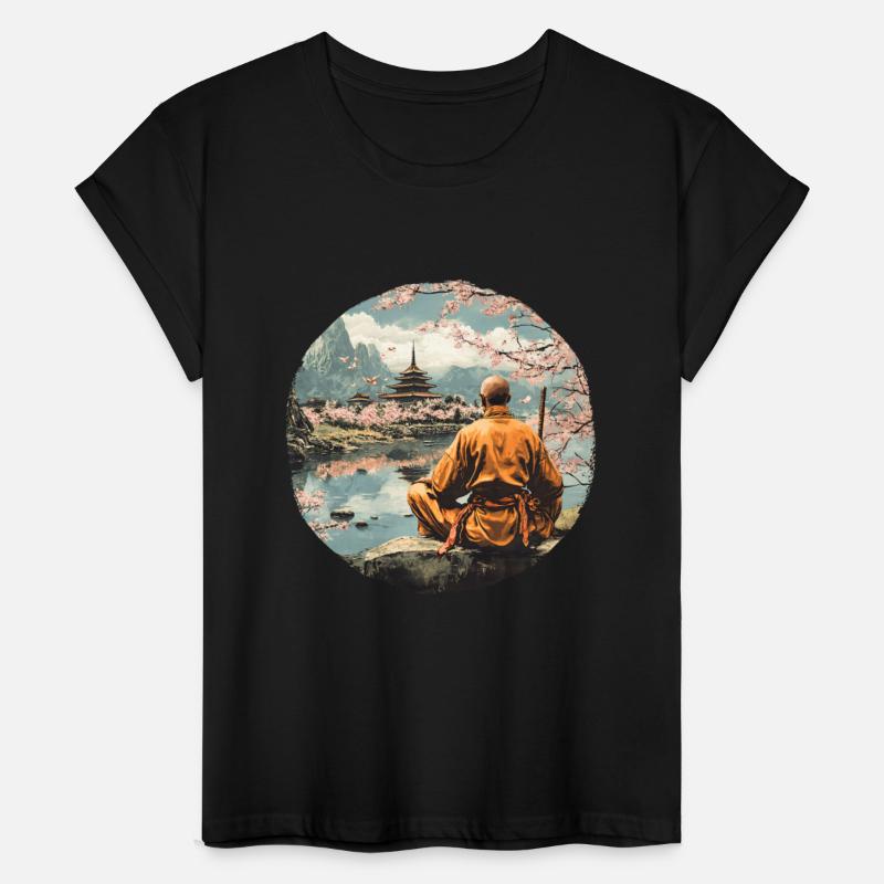 Meditating Zen Monk In A Natural Backdrop