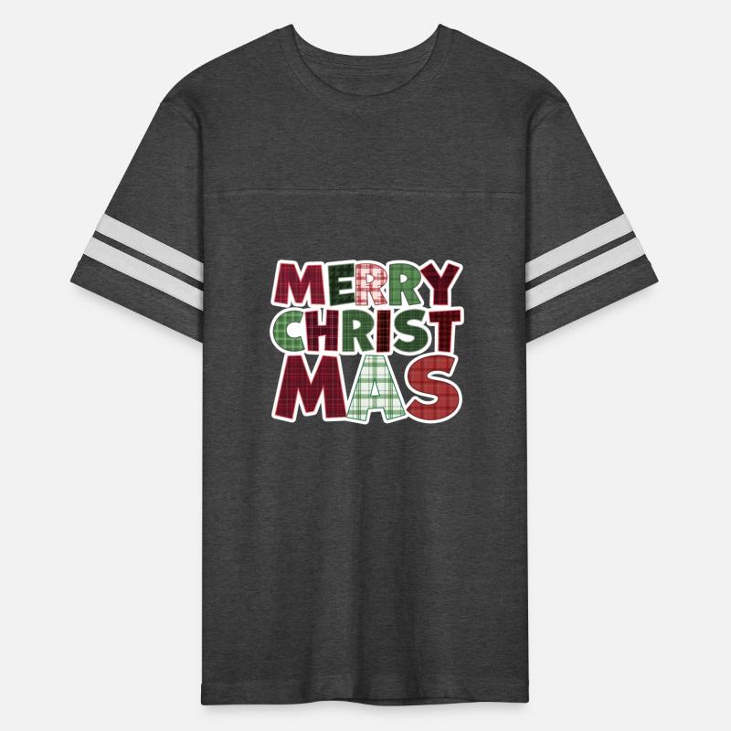 Merry Christmas Motif Plaid Pattern