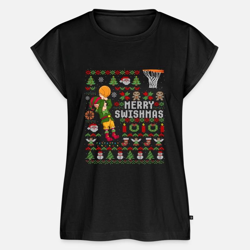 Merry Swishmas Ugly Christmas Basketball Elf