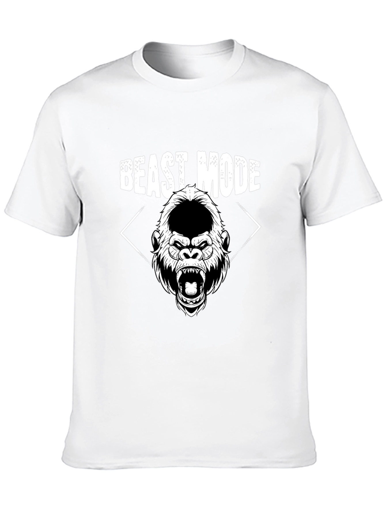 Beast Mode Graphic Tee - Gorilla Design Black