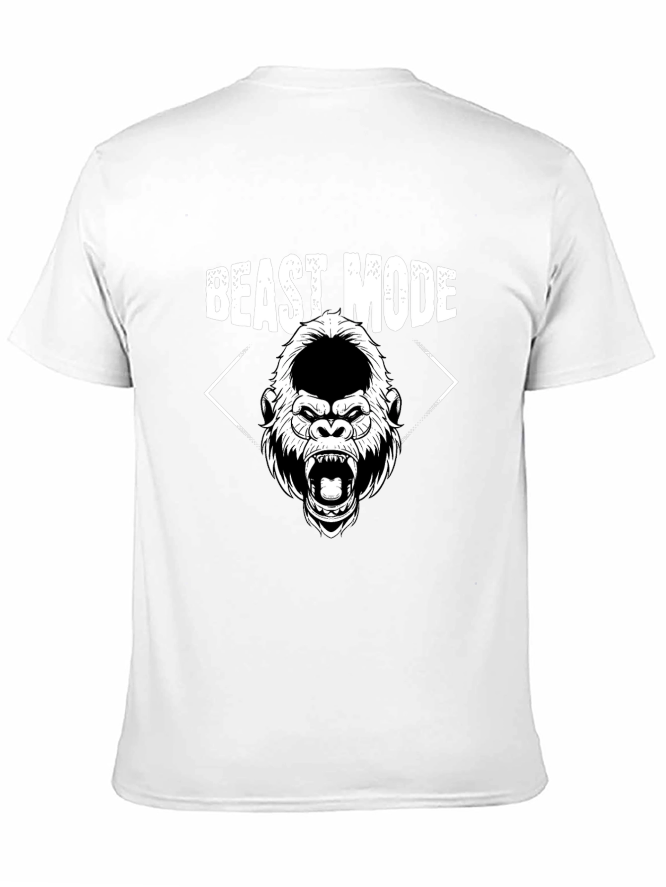 Beast Mode Graphic Tee - Gorilla Design Black