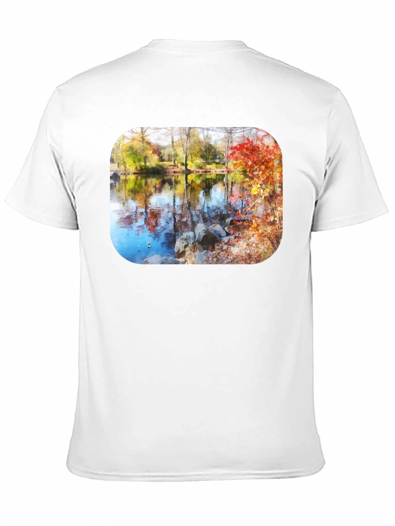 Autumn Lake Scene T-Shirt