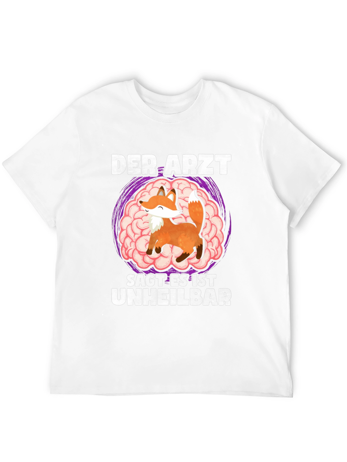 Fox Brain German Humor T-Shirt