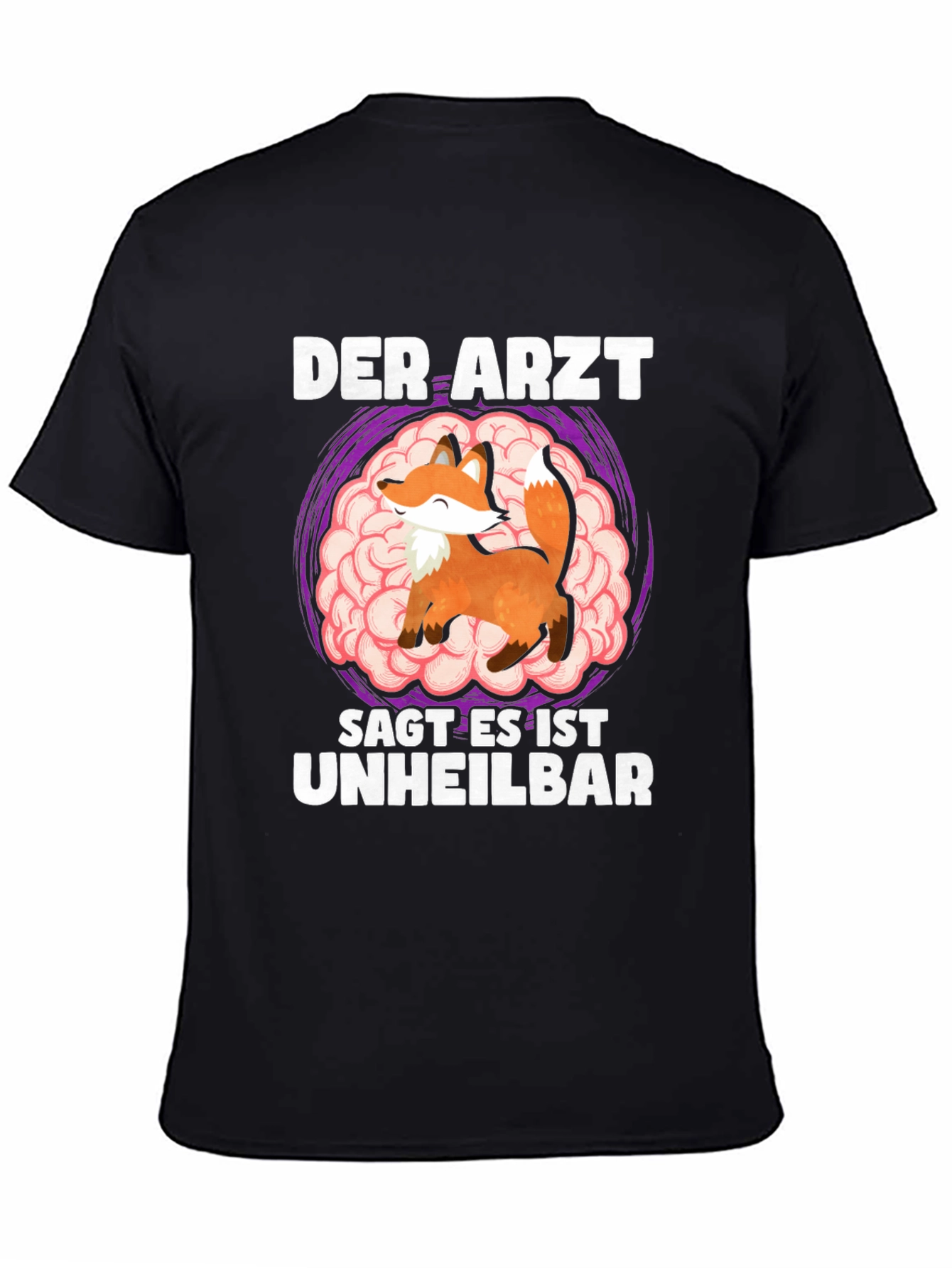Fox Brain German Humor T-Shirt